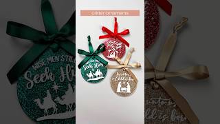 EPOXY FREE ACRYLIC ORNAMENTS WITH GLITTER