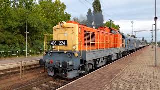 M40 No. 408 224 Thrashing out of Ukk during the Balaton Retro Weekend - 13th August 2022.