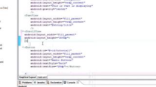 ANDROID TUTORIAL Creating a Scroll View