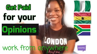 Make money online in Nigeria with paid surveys - $20 paid directly to my bank account