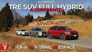 Quale scegliere? Honda CR-V vs Nissan X-Trail vs Renault Espace