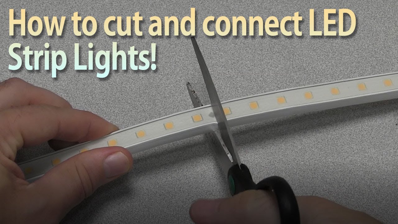 Connecting AC5050 LED Strip Lights From LEDSupply - YouTube