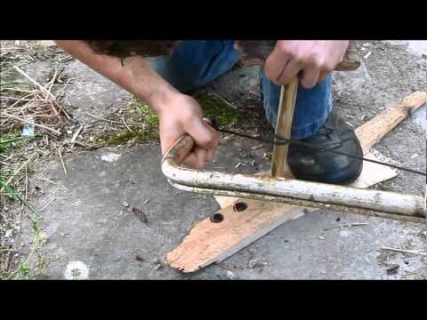Fire from sticks and string Fire from sticks and string