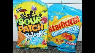 Sour Patch Xploderz \u0026 Starburst GummiBursts Original Review