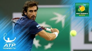 Pablo Cuevas saves NINE match points against Chung! | Indian Wells 2018