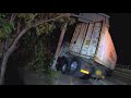 스카니아 트레일러 단독사고 2 scania trailer single accident towing ..