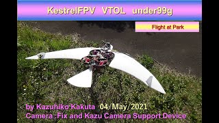 翼があれば風が友達になる KestrelFPV　VTOL under99g: Flight Test at Park