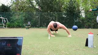 Most Side Jump Push Ups in 1 Minute (54) - Guinness World Record (April 2022)
