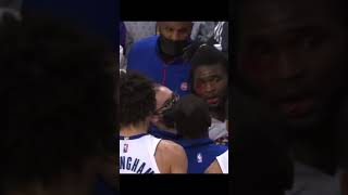 Nearly another Malice at the Palace after Isaiah Stewart caught an elbow from Lebron #nba