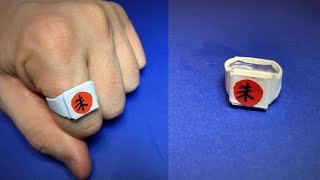 Origami Akatsuki Ring | How to Make a Paper Akatsuki Ring Naruto | Easy Origami ART Paper Crafts