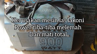 TRAFO LAS LAKONI FALCON 120 POWER LEMAH KETIKA DI PAKAI NGELAS