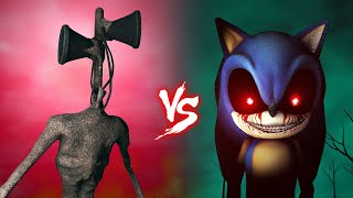 Siren Head vs. Sonic.exe - Animated Short