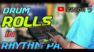How To Play Linear Rolls in Any Rhythm Pad | ROLL LESSON 5 | yamaha dtx multi 12 | Rhythm pad Roll
