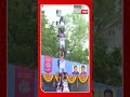 mns dahi handi 2024 सात थर अन् तीन एक्के...दहीहंडी पथकाची सलामी