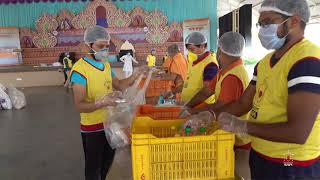 BAPS Community Services During the Coronavirus Lockdown, Tithal, India