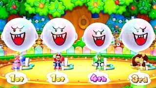 Mario Party 10 - Minigames - Peach vs Mario vs Donkey Kong vs Luigi
