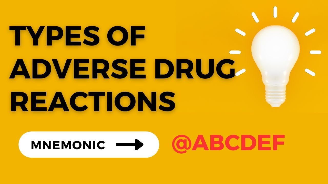 Types Of Adverse Drug Reactions (ADRs) | Easy Mnemonic | Simple ...