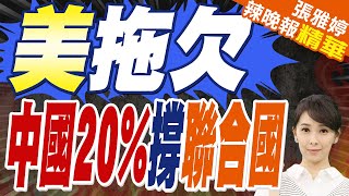 聯合國會費繳交比例確定 中國20%居第二.每年多交13億｜美拖欠 中國20%撐聯合國｜蔡正元.帥化民.謝寒冰深度剖析【張雅婷辣晚報】精華版 @中天新聞CtiNews