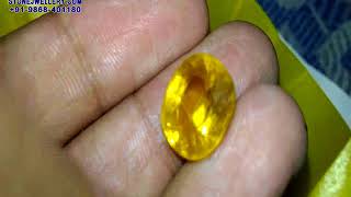 9 Carat Good Quality Bangkok Yellow Sapphire - Pukhraj Stone | StoneJwellery | +91-9868-401180