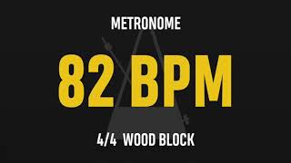 82 BPM 4/4 - Best Metronome (Sound : Wood block)