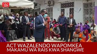 ACT wampokea Makamu wa Rais kwa shangwe nzito