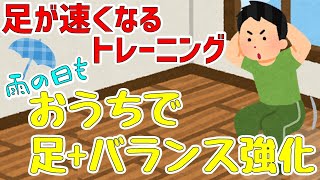 【陸上vol.7】雨の日も！ふともものトレーニングで足を速くしよう！