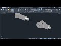 assembly of knuckle joint 3D modelling using Autocad