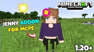 How to download jenny mod in Minecraft PE 1.20+ | Minecraft jenny Addon download