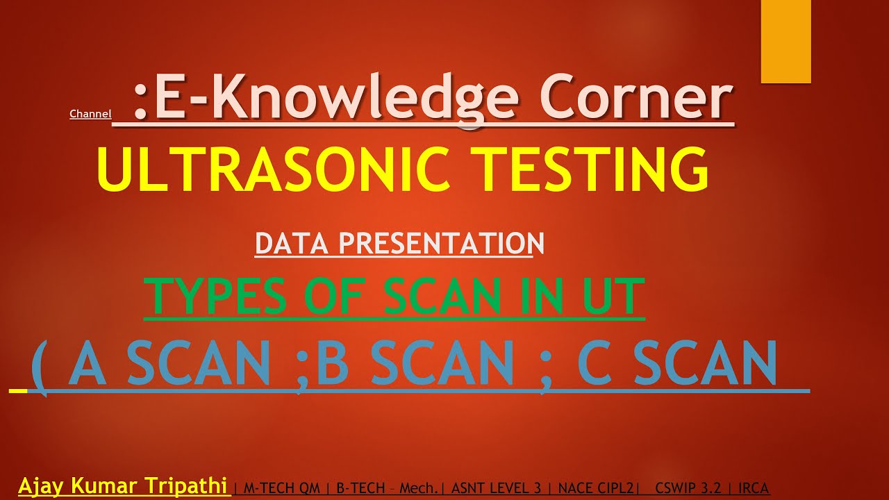 Data Presentation In Ultrasonic Testing # A SCAN # B SCAN # C SCAN ...