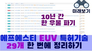 에프에스티(FST) EUV 관련 특허 29개 한 번에 정리 미래보기