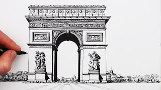 How to Draw Famous Buildings: The Arc de Triomphe