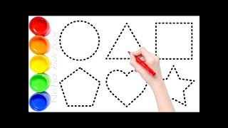 Learn Shapes,Colors,Educational video for Kids | 2d shapes drawing | Preschool Learning for toddlers