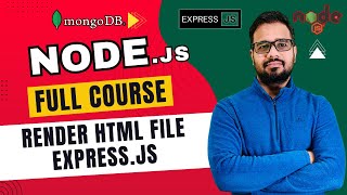 NodeJS Tutorial in Hindi #36 - Render HTML File using Res.SendFile