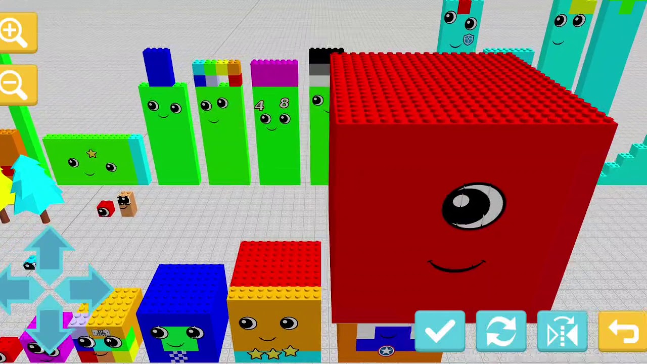 Making All The Numberblocks Using Draw Bricks 1 To 1 Thousand Youtube