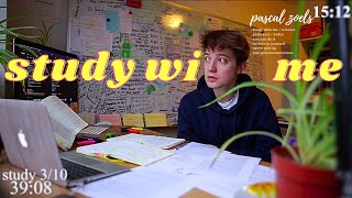 LIVE | 12-HOUR study with me 📚🌧 rain sounds \u0026 pomodoro timer 60 \u0026 10