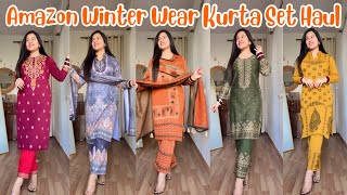 Amazon Winter Wear Kurta Set Haul || Amazon Festive Wear Kurta Set | Woolen Kurta set Haul