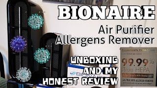 🛑BIONAIRE air purifier / Allergens Remover / Unboxing / Review