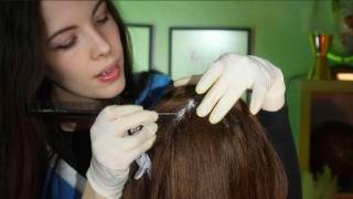 ASMR Satisfying Scalp Check \u0026 Dandruff Removal