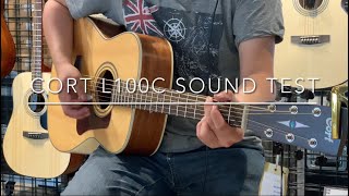 CORT L100C Acoustic Guitar Sound Test (No effect!)