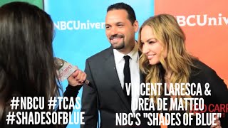 Vincent Laresca & Drea de Matteo #ShadesOfBlue at NBCUniversal’s Winter 2016 Press TCA Tour
