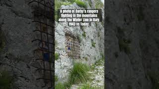 A photo of Darby’s rangers fighting in the mountains along the Winter Line in Italy.  1943 vs Today.