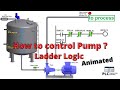 PLC Programming Tutorials for Beginners || How to control Pump ? Ladder Logic programming tutorial