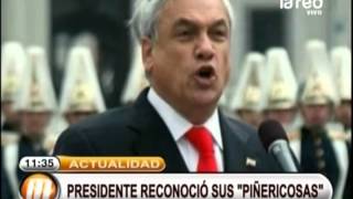 Presidente Piñera reconoció sus \