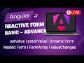 Reactive Form in Angular | Basic to Advance | Live Session Recording