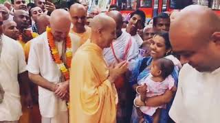 HH Radhanath Swami Maharaj's Arrival @ISKCONMayapurOfficial #youtube #HHRadhanathSwamiMaharaj