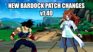 DBFZ v1.40 Bardock – New Patch Changes