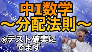 中１数学1-⑪.『全理解』〜分配法則〜