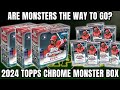 DO MONSTERS HAVE THE HITS? 2024 Topps Chrome Baseball Monster Box Review!