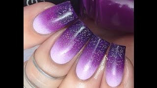 Purple Gradient (Ombre) Nail Art Tutorial