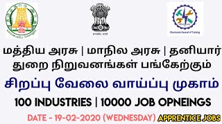 Jobs In Tamil | அரசு | தனியார் துறை நிறுவனங்கள் பங்கு பெறும் சிறப்பு வேலை வாய்ப்பு முகாம்